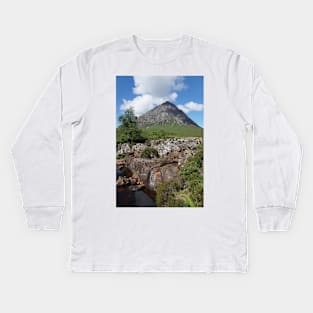 Buachaille Etive Mor 136, the Highlands of Scotland Kids Long Sleeve T-Shirt